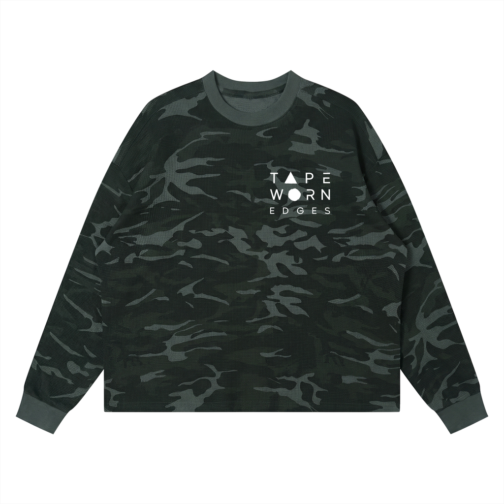 MBJ Long Sleeve — Memory Grid Waffle Tee