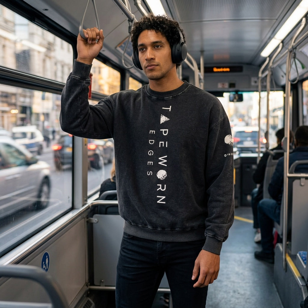 Transit Line Fever Sweater - Snow-Washed Signal Knit