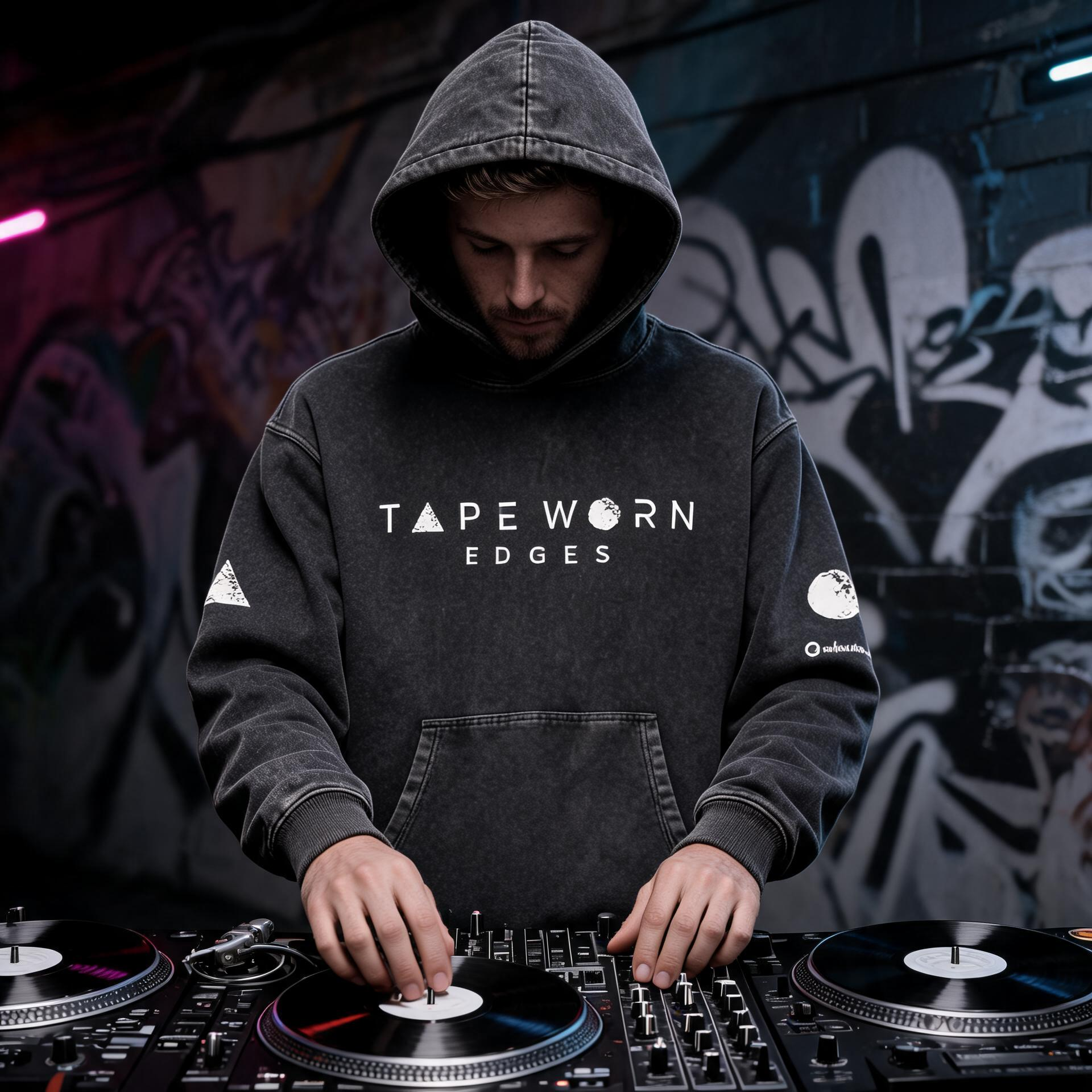 Youth In Reverb Hoodie - Snow Washed Analogue Mark